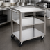 Thumbnail image #3 for Channel Stainless Steel 3-Shelf Utility/Bussing Cart, 31 x 19 x 34 Inches, 350 lb Capacity