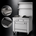 Thumbnail image #3 for Southbend Platinum Heavy Duty 32-Inch Gas Range with 16-Inch Griddle and 16-Inch Charbroiler, Cabinet Base