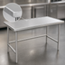 Thumbnail image #3 for Advance Tabco 60-Inch x 36-Inch 14 Gauge 304 Stainless Steel Flat Top Work Table with Marine Edge and Open Base