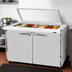 Thumbnail image #3 for Turbo Air PRO Series 48-1/4 Inch Two-Section Mega Top Sandwich/Salad Prep Table with Glass Lid