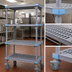 Thumbnail image #3 for Millenia 4-Shelf Mobile Polymer Shelving Starter Unit, 36W x 18D x 62H
