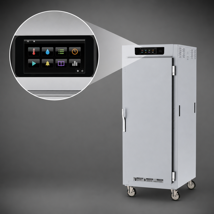 Product image #3 for Metro C5 8 Series Full-Height Pass-Thru Controlled Temperature Holding Cabinet with Solid Doors and Universal Wire Slides
