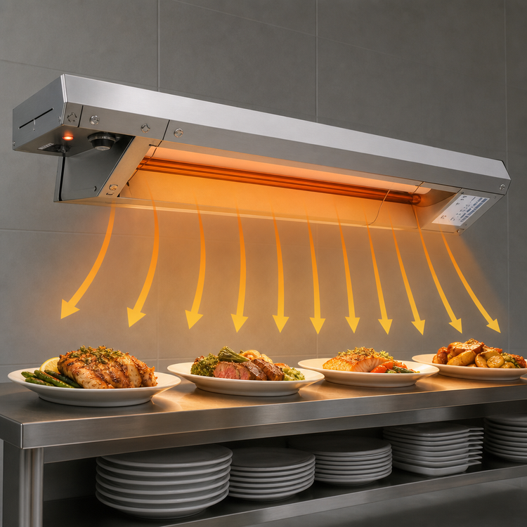 Product image #3 for Hatco Glo-Ray 48-Inch High-Watt Unlighted Infrared Stainless Steel Strip Heater