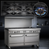 Thumbnail image #3 for Southbend Ultimate 60-Inch Gas Restaurant Range with 6 Star/Sauté Burners, 24-Inch Griddle, Standard Oven and Convection Oven