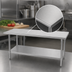 Thumbnail image #3 for Advance Tabco Special Value Series 72-Inch x 18-Inch Stainless Steel Work Table with Adjustable Undershelf