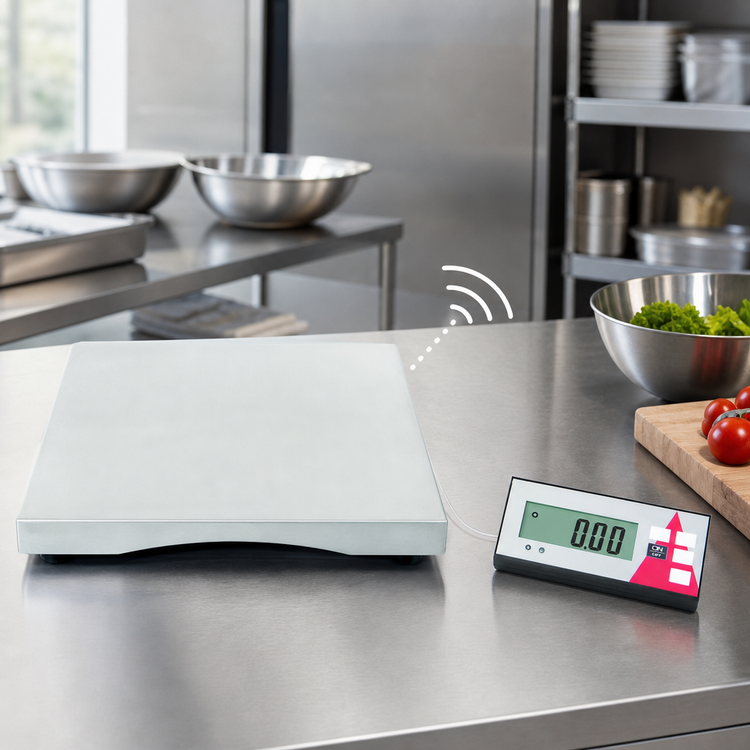 Product image #3 for Digital Portion Control Scale with Wireless Display, 14-Inch Square Stainless Steel Platform, Dual-Range 30 lb Capacity