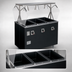 Thumbnail image #3 for Vollrath 2-Series Affordable Portable Deluxe 4-Well Mobile Hot Food Station with Breath Guard