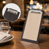 Thumbnail image #3 for Espresso Wood Clipboard Tabletop Menu Card Holder, 4 x 8 Inches