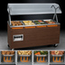 Thumbnail image #3 for Vollrath 2-Series Affordable Portable 4-Well Mobile Hot Food Station with Buffet Breath Guard, Enclosed Storage Base and Walnut Woodgrain Finish
