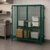 Thumbnail image #3 for EagleGard Stationary Open Wire Security Cage with Dual Padlock Doors, 63-1/4 Inch W x 27-1/4 Inch D x 67 Inch H