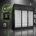 Thumbnail image #3 for True 3-Section Low Temp Glass Door Freezer Merchandiser, Self-Contained, Black Exterior / White Interior