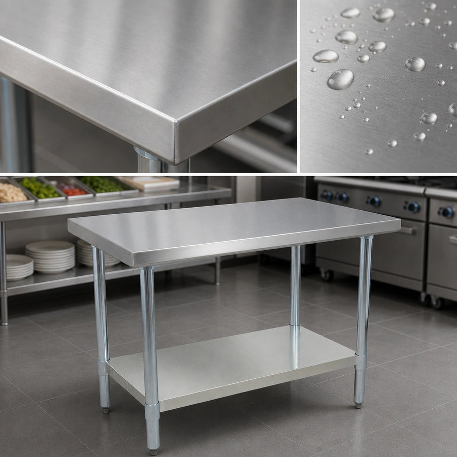16-Gauge T-304 Stainless Steel Top