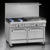 Thumbnail image #3 for Southbend Ultimate 48-Inch Gas Restaurant Range with 2 Star/Sauté Burners, 36-Inch Thermostatic Griddle, Standard Oven and Cabinet Base
