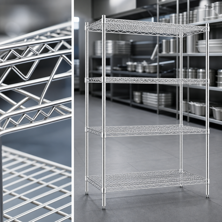 Product image #3 for Advance Tabco Special Value Series Heavy-Duty Chrome-Plated Wire Shelf, 30 x 24 Inches