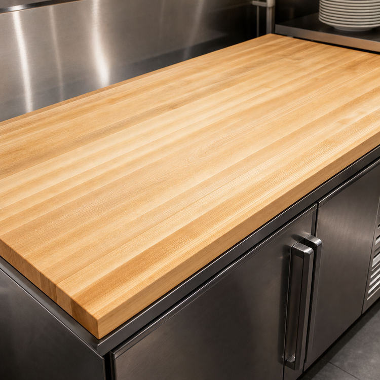 Product image #3 for Boos Block Edge Grain Northern Hard Rock Maple Kitchen Countertop, 144 x 32 x 1-1/2 Inch, Penetrating Oil Finish