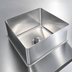 Thumbnail image #3 for BK Resources Weld-In Single Compartment Sink Bowl, 20 x 20 x 8 Inches, 16 Gauge 304 Stainless Steel