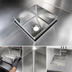 Thumbnail image #3 for BK Resources Weld-In Sink Bowl, 16 x 16 x 10 Inches, 1 Compartment, 304 Stainless Steel