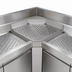 Thumbnail image #3 for John Boos Underbar 45° Inside Corner Drainboard Angle Filler, 18-Inch Deep, Stainless Steel