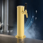 Thumbnail image #3 for Perlick Corporation EA2100-1TF-2 Air-Cooled Single-Faucet Brass Beer Tower Draft Arm, Countertop Mount, Tarnish-Free Finish