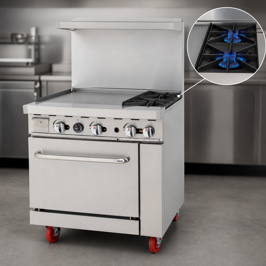 Two Open Burners
