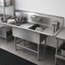 Thumbnail image #3 for John Boos Pro-Bowl 2-Compartment Stainless Steel Sink with Dual 30-Inch Drainboards