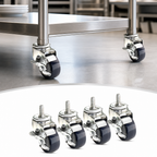 Thumbnail image #3 for Krowne Royal Series 28-164S 3-Inch Polyurethane Metric-Thread Shelf Caster Set Case of 4