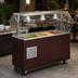 Thumbnail image #3 for Vollrath 2-Series Affordable Portable Refrigerated Cafeteria Unit with Breath Guard, 4-Pan, Cherry Woodgrain