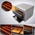 Thumbnail image #3 for BakeMax Countertop Horizontal Conveyor Toaster, 500 Pieces Per Hour, 220V
