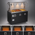 Thumbnail image #3 for Vollrath 2-Series Affordable Portable 3-Well Mobile Hot Food Station with Buffet Breath Guard and Lights, Granite, 120V