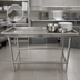 Thumbnail image #3 for Advance Tabco Stainless Steel Dish Sorting Table, 60 x 30 Inches, 3-Inch Raised Edge, Without Backsplash