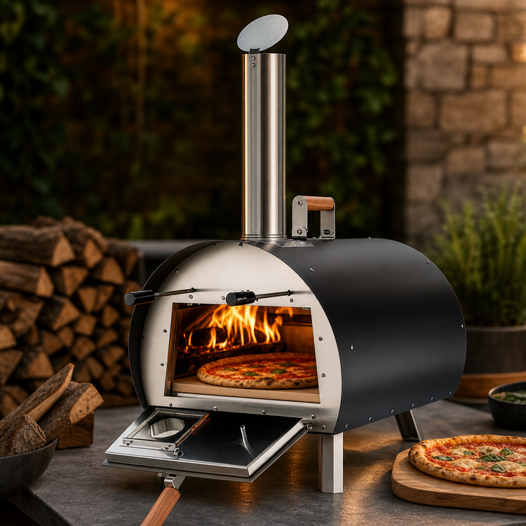 Product image #4 for Outdoor Round Wood-Fired Oven with Ceramic Deck