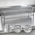 Thumbnail image #3 for QuadTruss Front Case Merchandise 2-Tier Wire Shelving Unit, 36 x 14 x 14 Inches, Chrome Finish