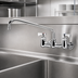 Thumbnail image #3 for Krowne Royal Series Commercial Splash-Mounted Faucet with 12-Inch Swing Spout, 8-Inch Centers