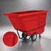 Thumbnail image #3 for Rubbermaid Commercial Products Rotational Molded Utility Duty Tilt Truck, 1 Cubic Yard, 1250 lb. Capacity, Red