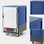 Thumbnail image #3 for Metro C5 Insulation Armour C535-CLFS-L-BU Mobile Half-Height Heated Holding & Proofing Cabinet, Solid Door, 17-Pan, 120V