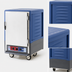 Thumbnail image #3 for Metro C5 3 Series Mobile Half Height Heated Holding and Proofing Cabinet, Blue, Solid Door, Lip Load Slides, 17 Pan Capacity