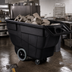 Thumbnail image #3 for Rubbermaid Commercial Structural Foam Tilt Truck Trash Cart, 1 Cubic Yard, 2100 lb Capacity, Black