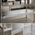 Thumbnail image #4 for Quik-Set 54-Inch x 24-Inch Flat Solid Stainless Steel Shelf with Marine Edge, 1000 lb Capacity
