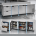 Thumbnail image #3 for Beverage-Air 119-Inch Four-Section Worktop Refrigerator with 2 Drawers and 3 Doors