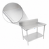 Thumbnail image #3 for John Boos 72-7/8-Inch Stainless Steel Dish Sorting Table with 10-Inch Backsplash and Undershelf
