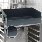 Thumbnail image #3 for Quantum TT-CT9 Closed-Front Removable Steel Tray for Tray Truck Systems, 36 x 9 x 3 Inches, Black