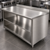 Thumbnail image #3 for Advance Tabco Special Value 72-Inch x 30-Inch Stainless Steel Work Table with 5-Inch Backsplash and Mid-Shelf