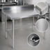 Thumbnail image #3 for John Boos Stallion 72-Inch x 24-Inch Stainless Steel Work Table With 5-Inch Backsplash