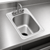 Thumbnail image #3 for Eagle Group Self-Rimming Drop-In Single-Compartment Sink with 16 x 20 x 13-1/2 Inch Bowl, Faucet and Basket Drain