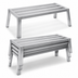 Thumbnail image #3 for Eagle Group Nesting Tubular Aluminum Dunnage Rack, 48 x 24 x 12 Inch, Stackable