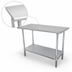 Thumbnail image #3 for Advance Tabco Special Value Series 84-Inch x 24-Inch Flat Top 430 Stainless Steel Work Table with Adjustable Galvanized Undershelf