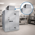 Thumbnail image #3 for Kolpak Polar-Pak Indoor Walk-In Freezer with Top-Mounted Self-Contained Refrigeration and Floor, 6 ft x 6 ft x 8 ft 7 in