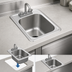 Thumbnail image #3 for Eagle Group Self-Rimming Drop-In Sink with Faucet and Basket Drain, 1 Compartment, 24 x 18 x 13.5-Inch Bowl