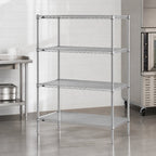 Thumbnail image #3 for Metro Super Erecta N436BR 4-Shelf Starter Wire Shelving Unit, 36" W x 21" D x 63" H, Brite Finish