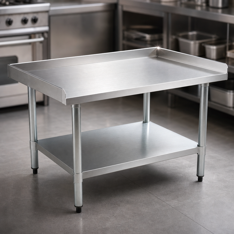 Product image #3 for BlendPort® 24"W x 30"D Stainless Steel Equipment Stand with Adjustable Undershelf